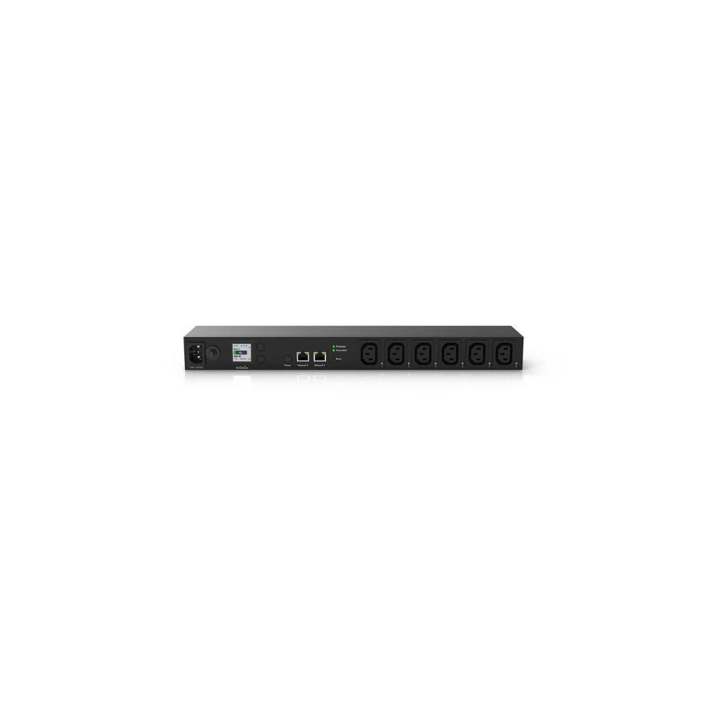 Edgecore Cloud Managed 1U 10A Smart PDU with 6 Metered Outlets (ECP106-INT)