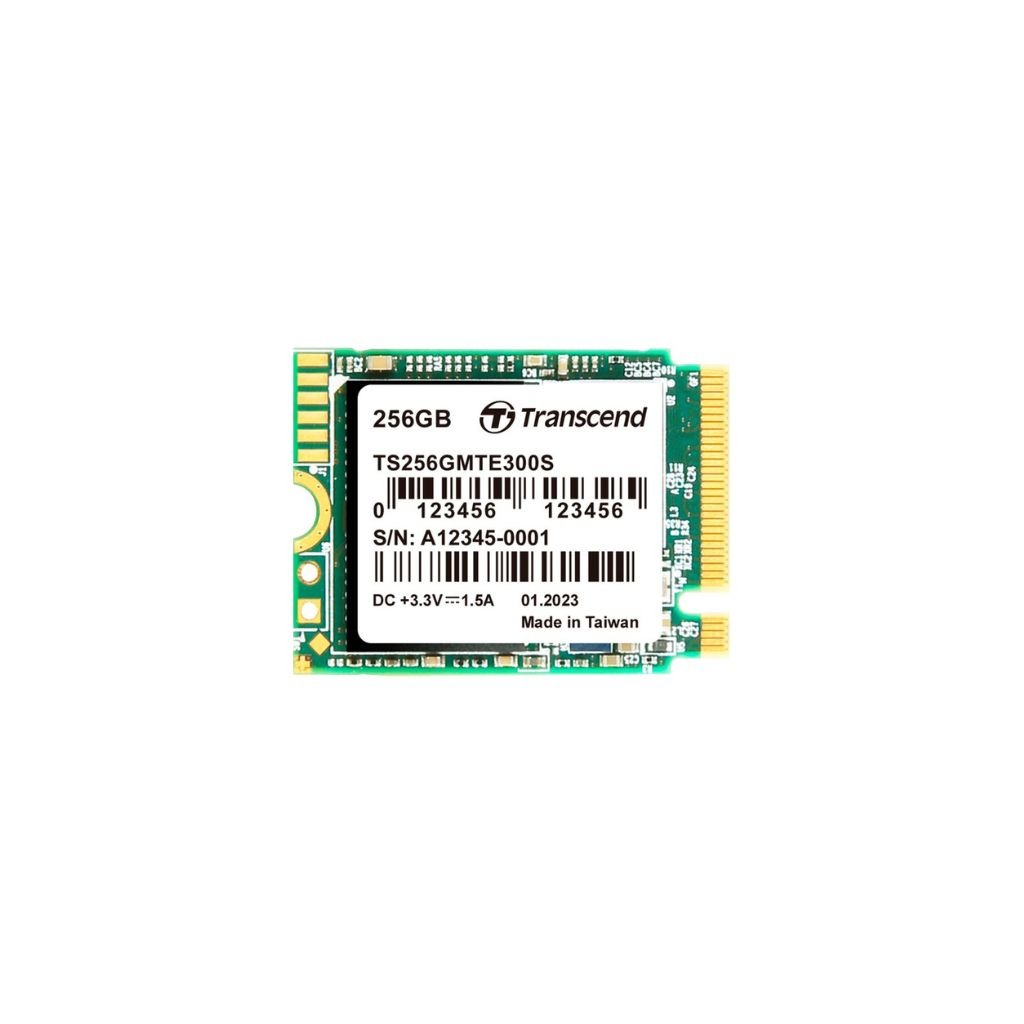 Transcend 256GB M.2 2230 PCIe Gen3x4 NVMe 3D TLC DRAM-less SSD (TS256GMTE300S)