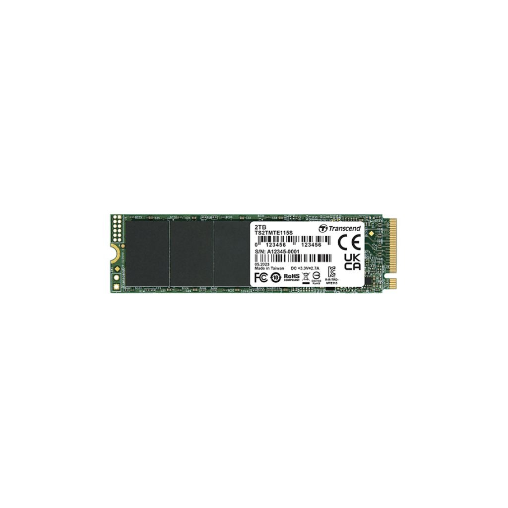 TS2TMTE115S 2TB, M.2 2280,PCIe Gen3x4 NVMe , TLC,DRAM-less