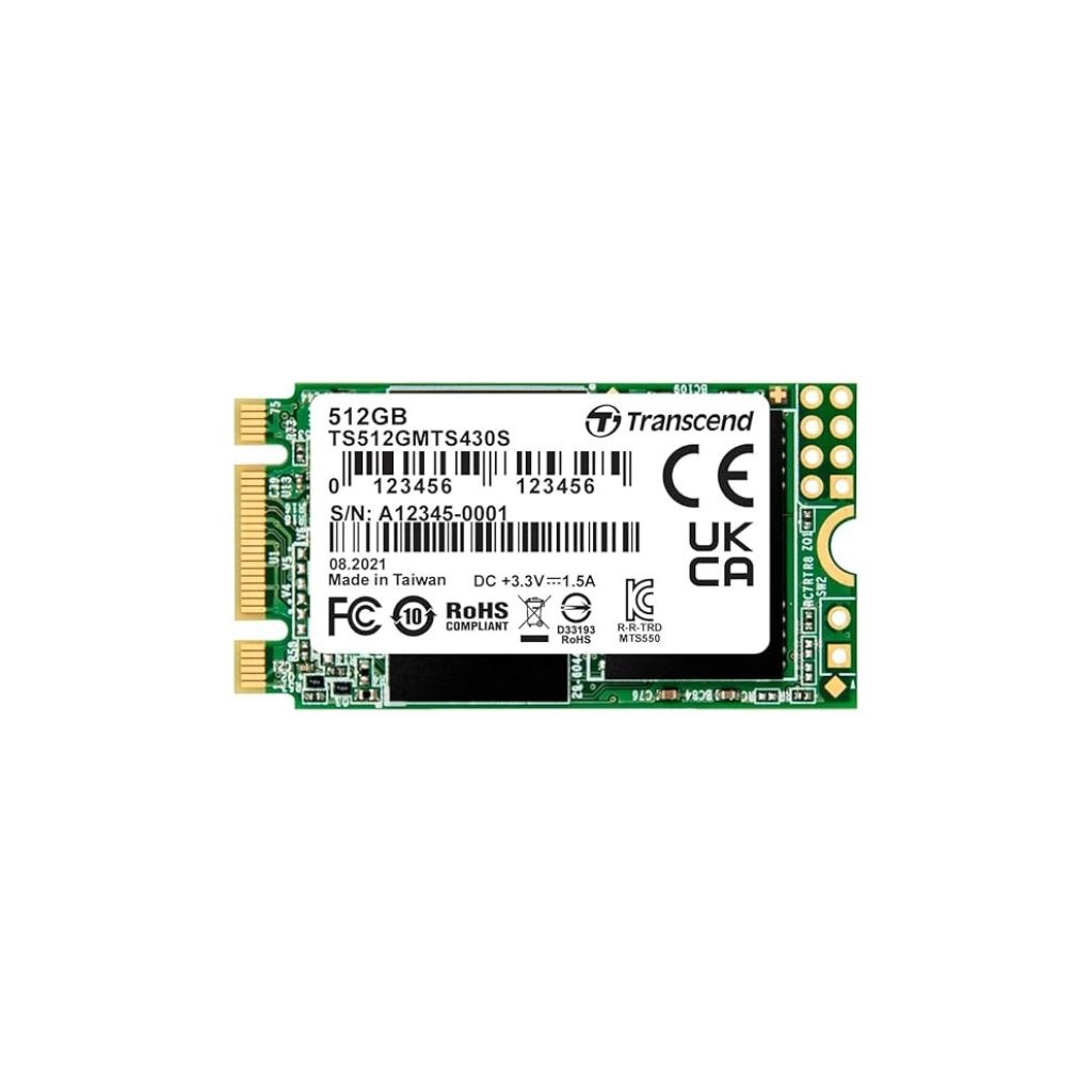 TS512GMTS430S - 512GB , M.2 2242 SSD , SATA3 B+M Key TLC