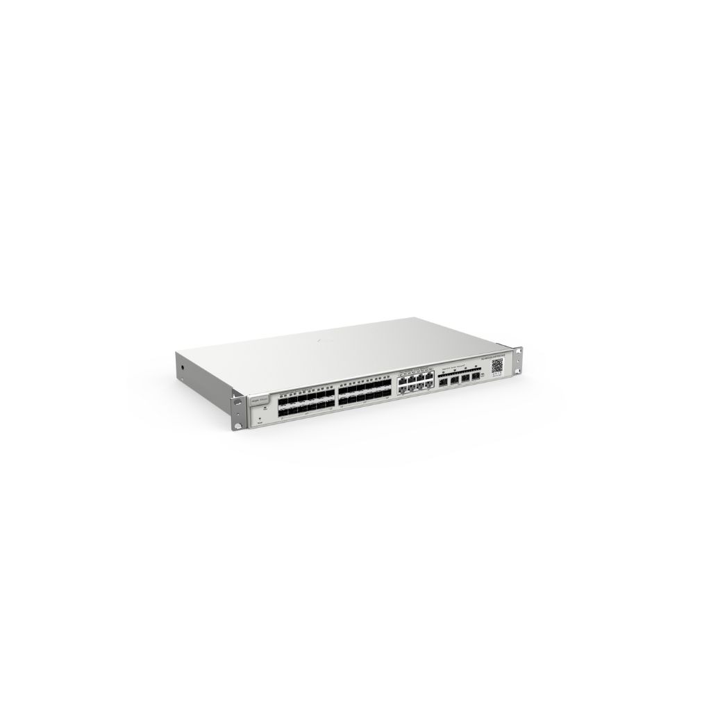 24-Port SFP L2 Cloud Managed 10G Switch, 24 SFP Slots, 8 Gigabit RJ45 Ports (RG-NBS3200-24SFP/8GT4XS)
