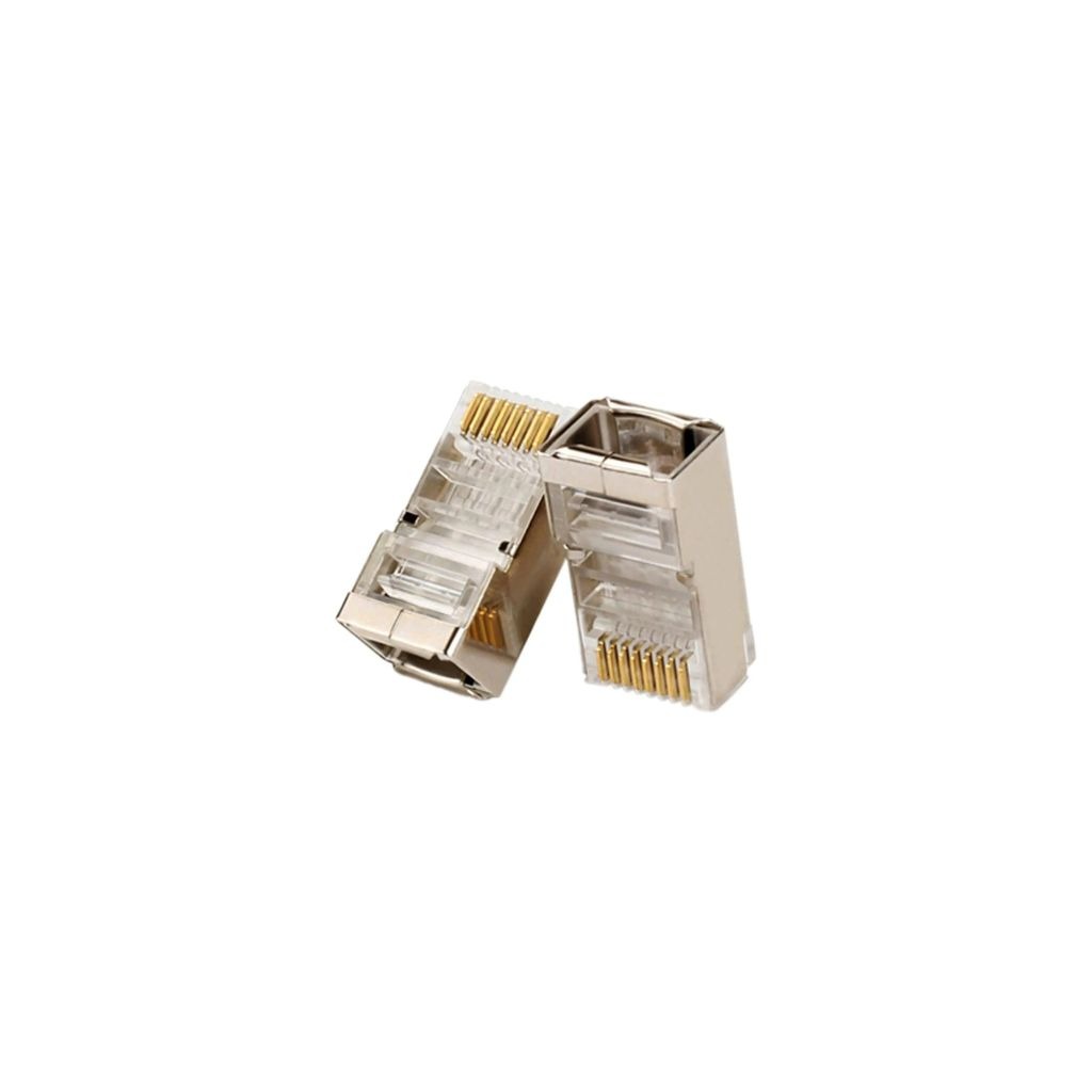 RJ45 SFTP CAT5E Connector, 100-Pack (BS-RJ45-F5E)
