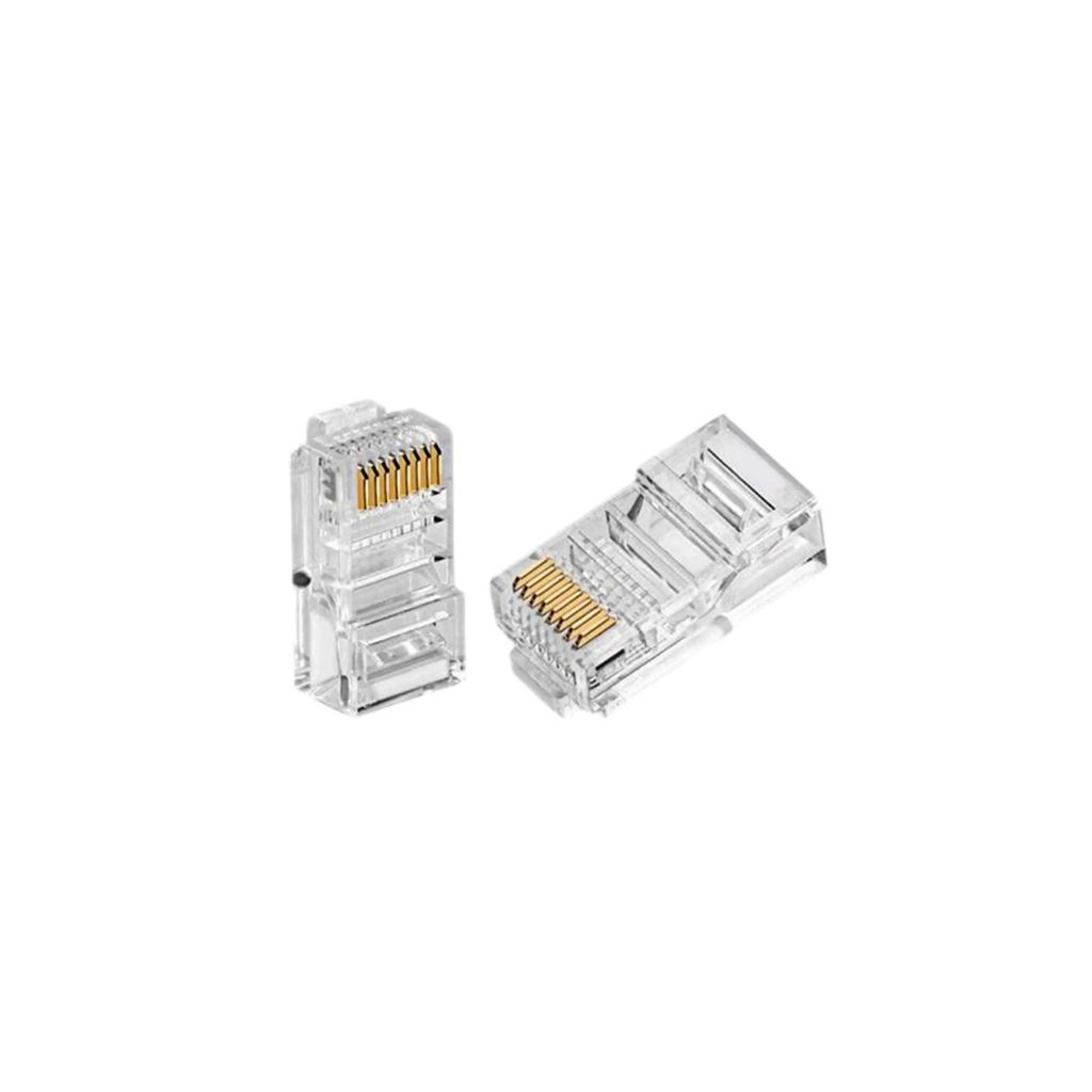 RJ45 UTP CAT6 Connector, 100-Pack (BS-RJ45-U6)
