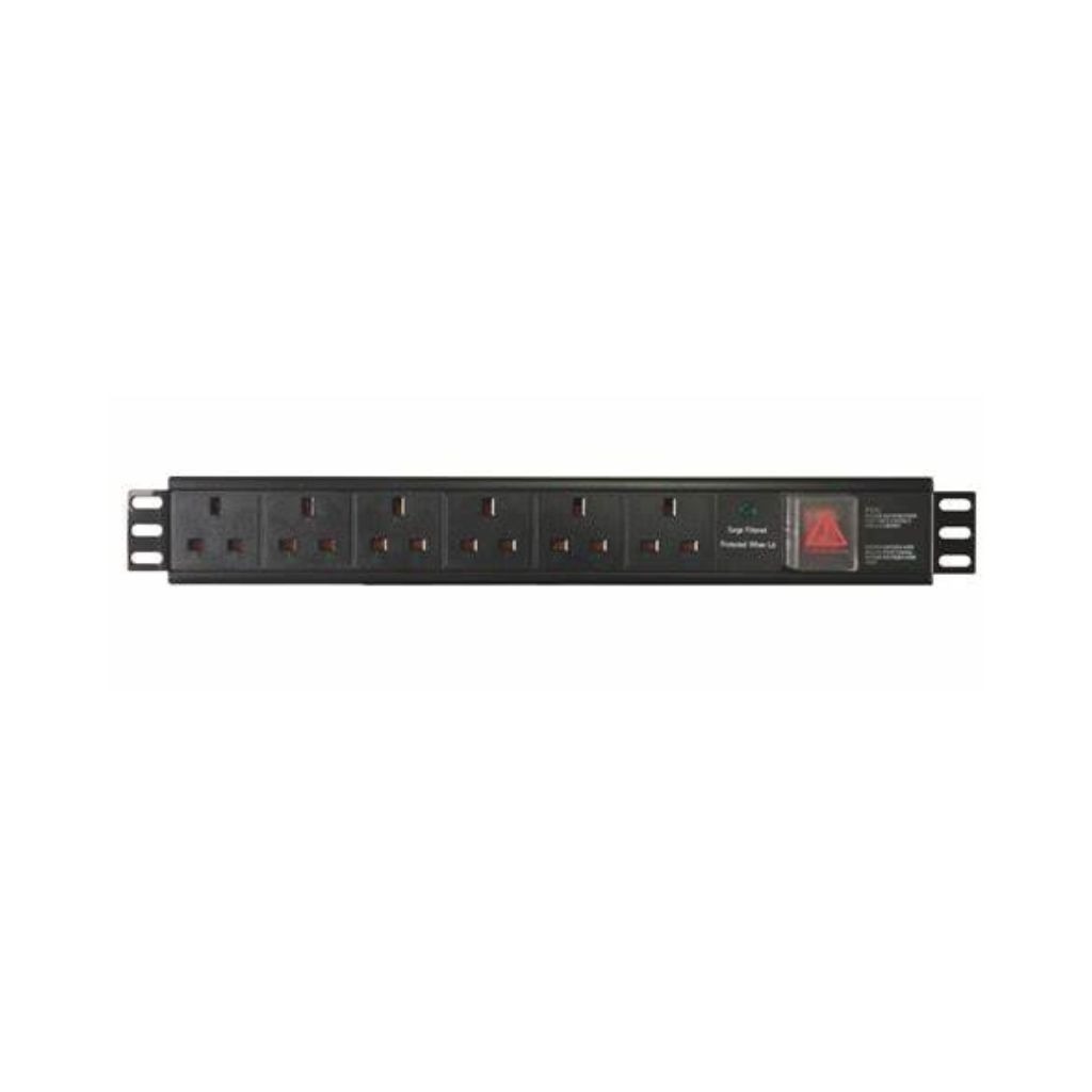 POWERSOLID PDU RACKMOUNTABLE 13A P UK 6-PORT OUTLETS