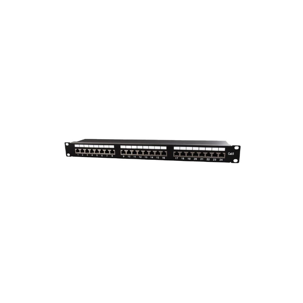 Shielded Cat6 Patch Panel (CU-REP-PAT6-S3-24B)