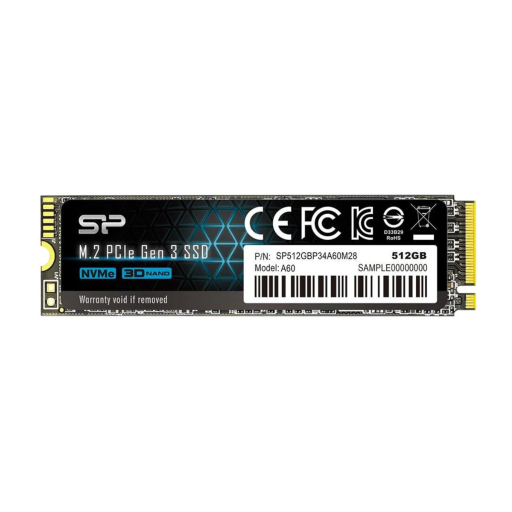 M.2 2280 PCIe SSD, A60, 512GB, Standard (SP512GBP34A60M28)