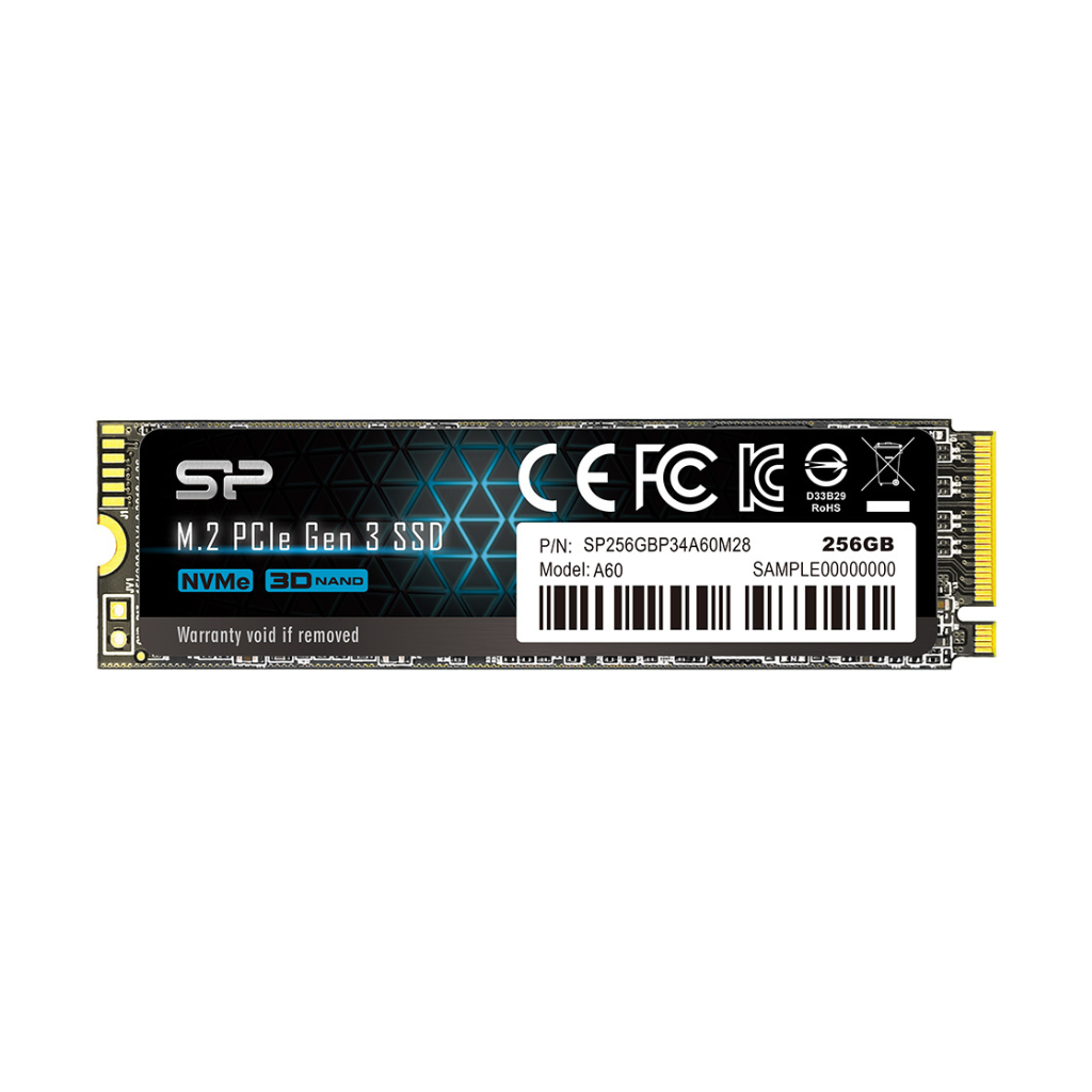  M.2 2280 PCIe SSD, A60, 256GB (SP256GBP34A60M28)