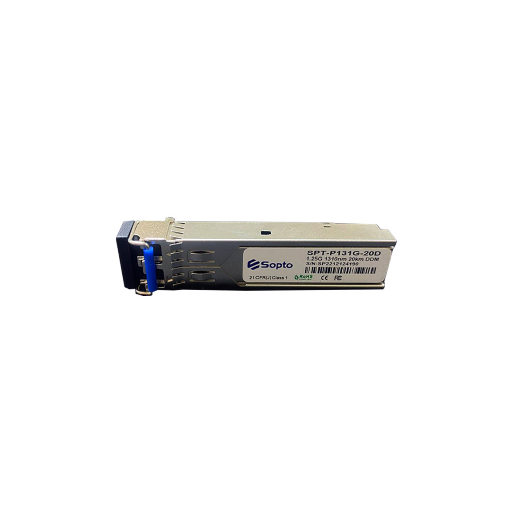 Sopto 1.25 Gbps 1310 nm 20 km SFP Transceiver (SPT‑P131G‑20D)