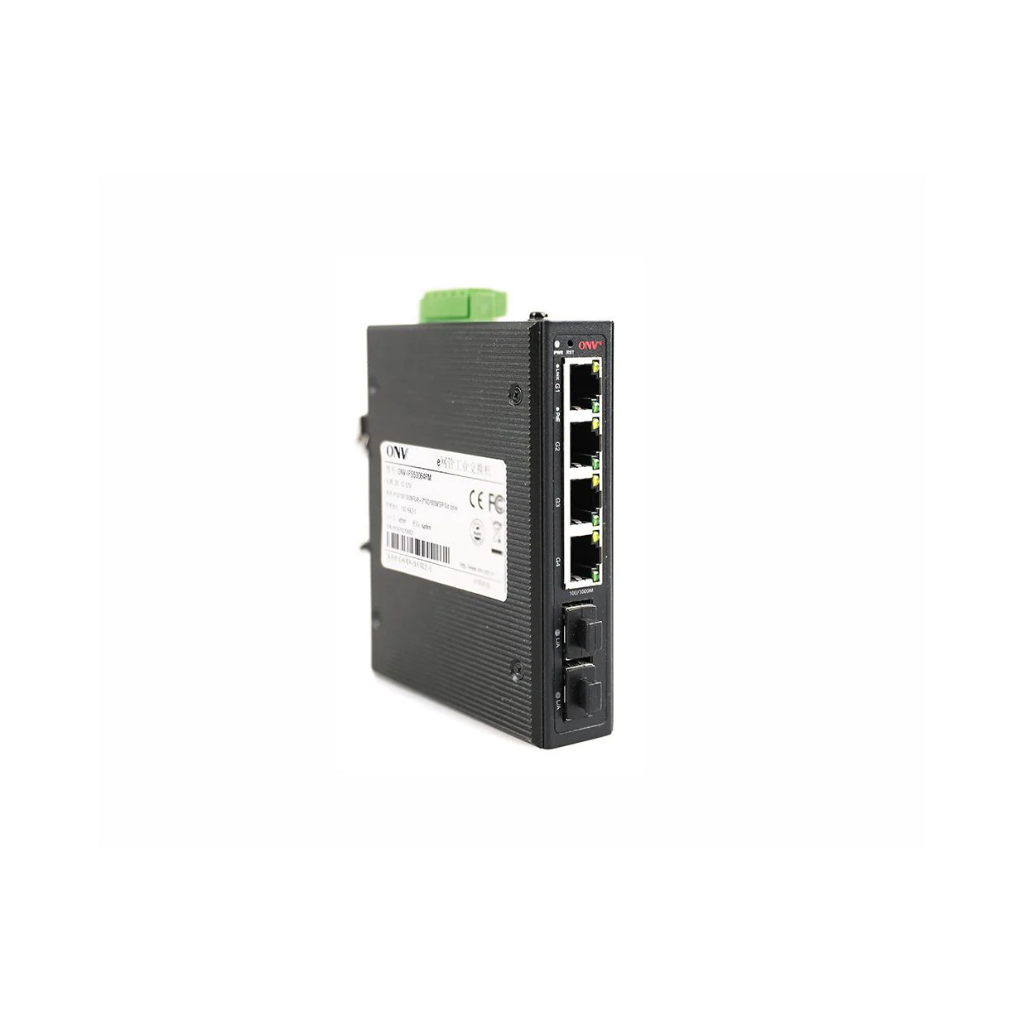 ONV Industrial Managed Gigabit Fiber PoE+ Switch 4×PoE+ + 2×SFP Uplink (ONVIPS53064PFM‑)