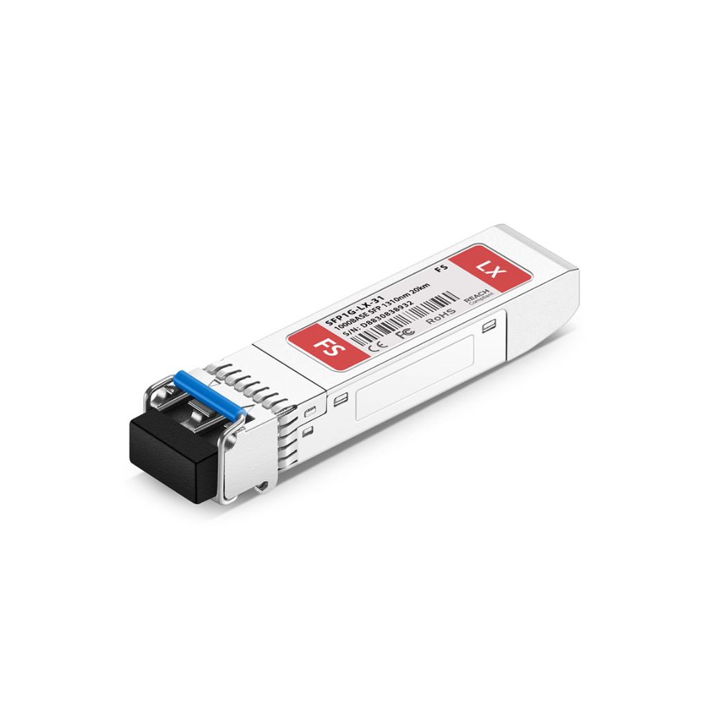 FS 1000BASE-LX/LH SFP Transceiver Module 1310nm 20km LC Duplex (SFP1G-LX-31)