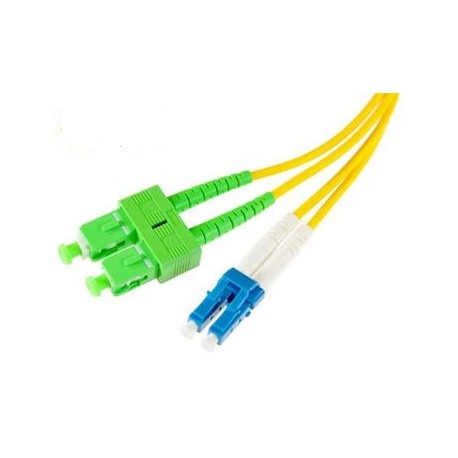 SC to LC Singlemode Duplex Fiber Optic Patch Cable 2m