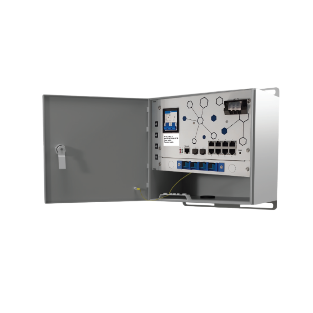 Morrell Industrial Waterproof Managed PoE Switch 8×1 GbE + 2×SFP (SW-MNG-8GE2GSFP-8POE-IND-WP)