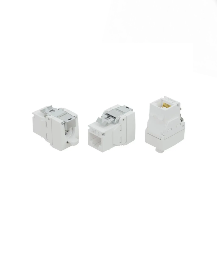 T5802 - Cat6 UTP R45 180 degree Keystone Jack; Both for blank panel and faceplate; 1PCS/bag; 50PCS/B