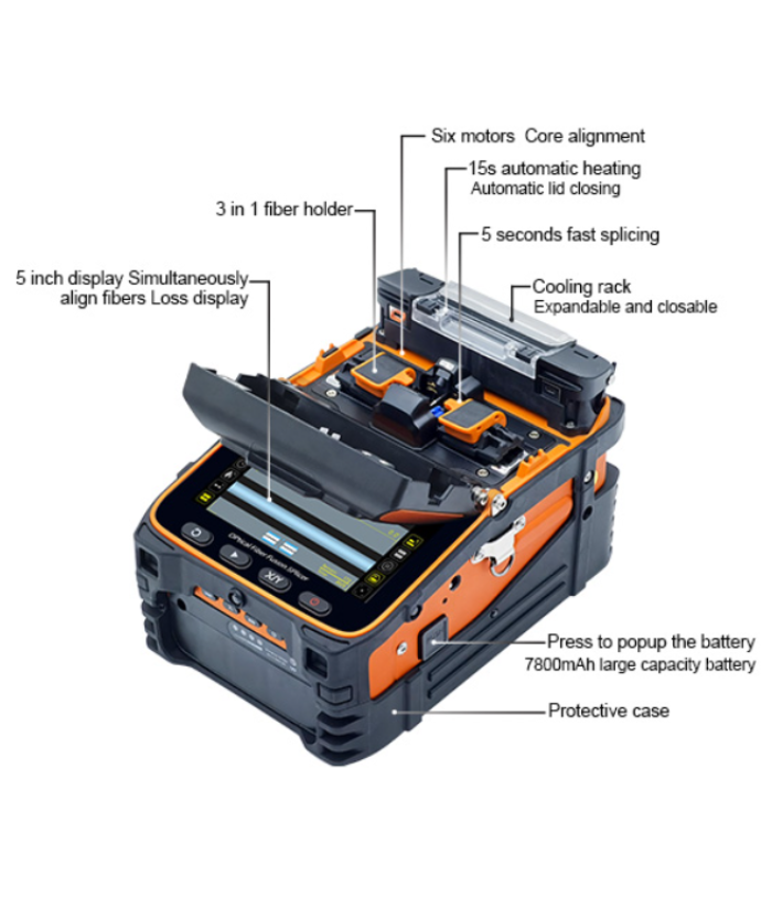 HZL-T4912 Fiber Fusion Splicing Machine (Orange Box)