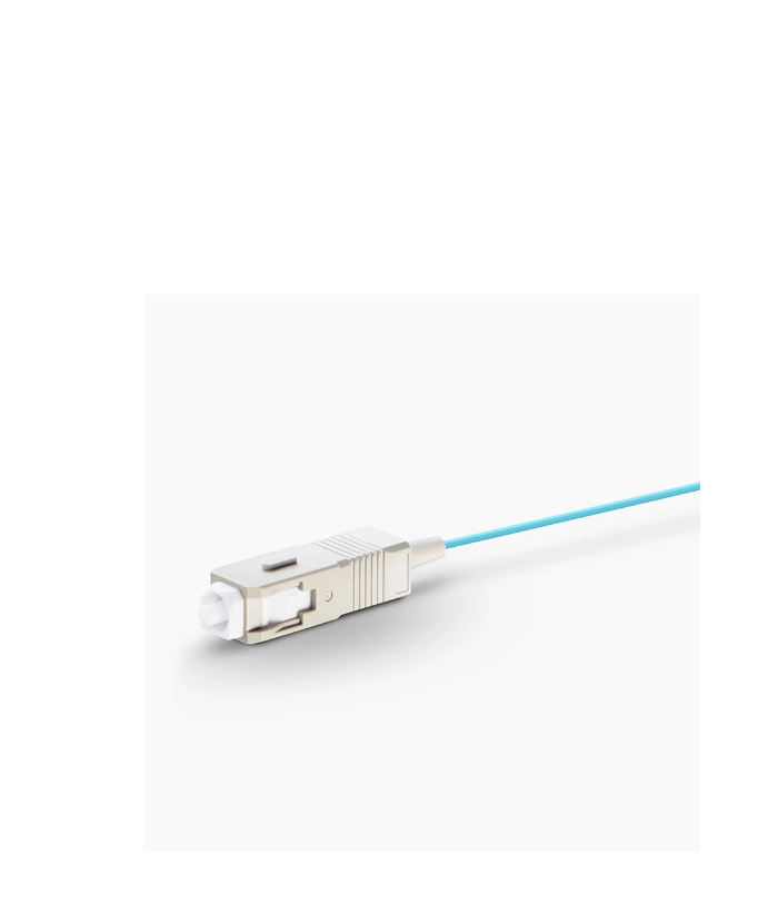 SC/UPC Simplex Fiber Optic Pigtail LSZH White 30cm