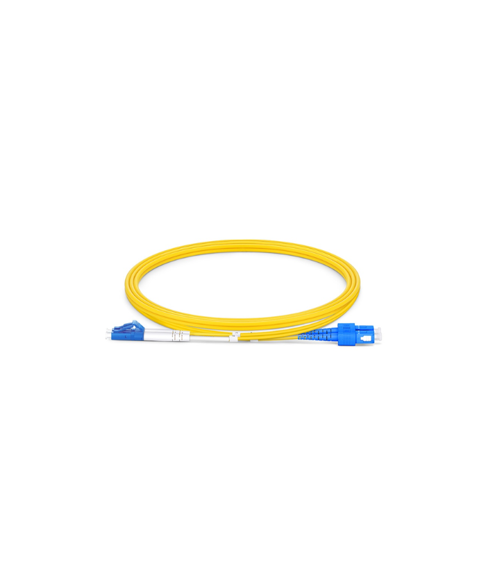 LC to SC OS2 Fiber Optic Patch Cable 1 Meter