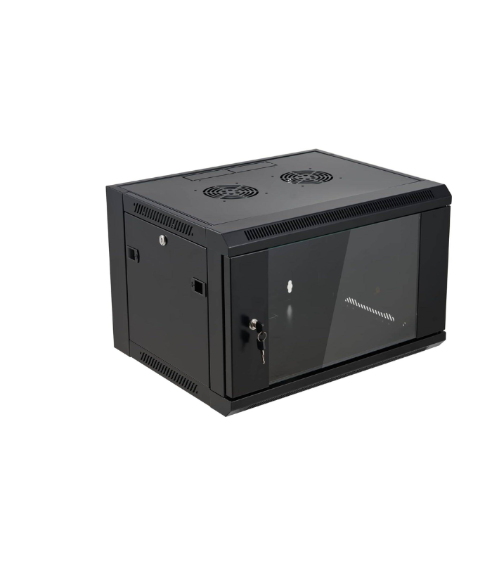 6U 600×450 IP55 Outdoor Network Cabinet with Fan