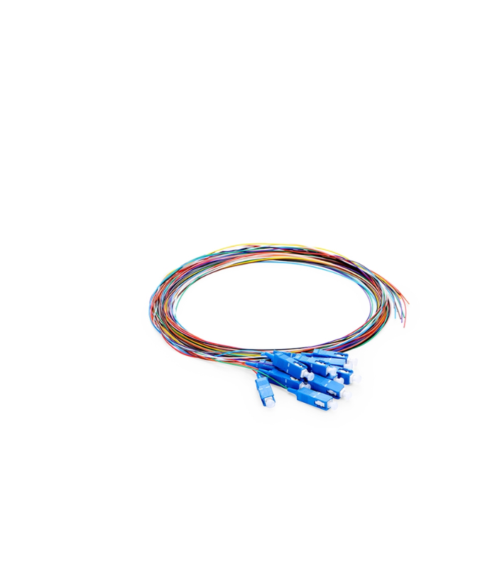 LC/UPC Single Mode Fiber Optic Pigtail 1m 12-Pack