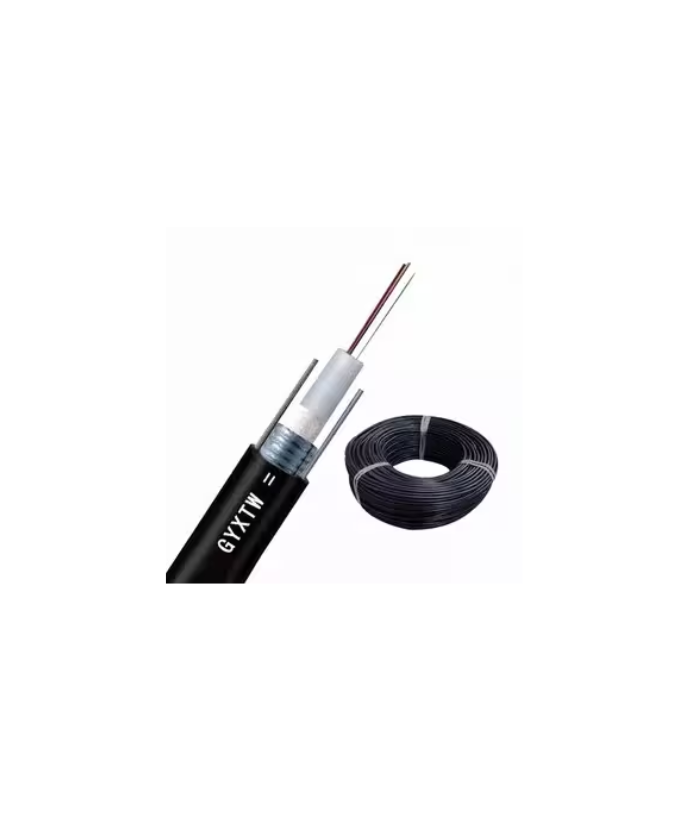 HZL 4 Core Outdoor Single Mode Fiber Optic Cable GYXTW G.652D 1km/Drum