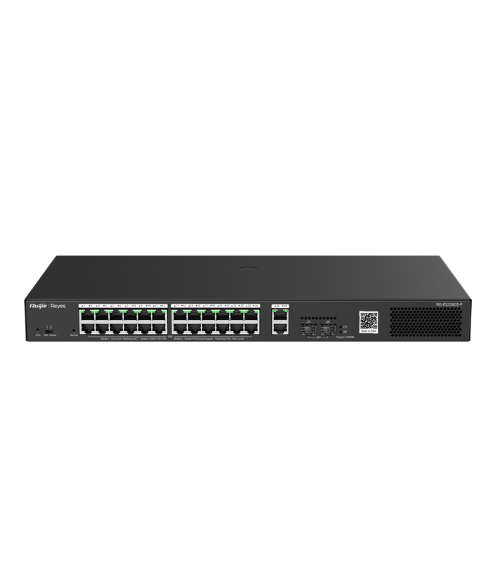 Ruijie Reyee RG-ES228GS-P 28-Port Gigabit Layer 2 Managed PoE+ Switch