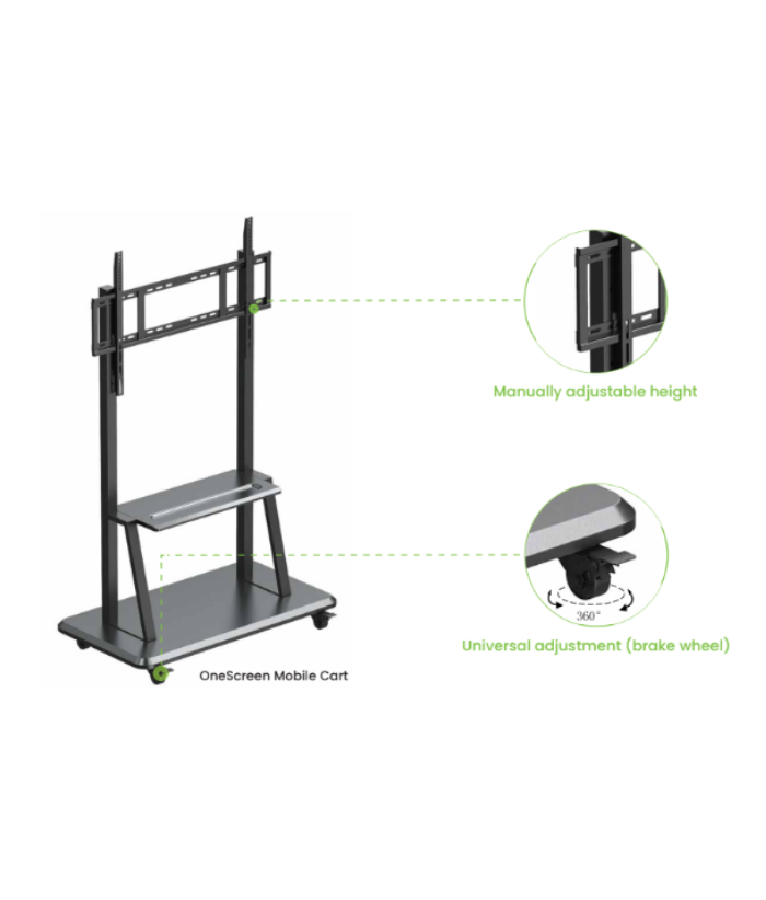 OneScreen Mobile Stand for Interactive Screen from 55" till 86* Panels