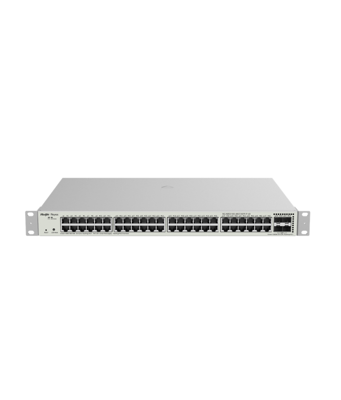 Ruijie Reyee RG-NBS3100-48GT4SFP-P-V2 48-Port Gigabit Layer 2 Managed PoE+ Switch, 4× 1GE SFP, 370W