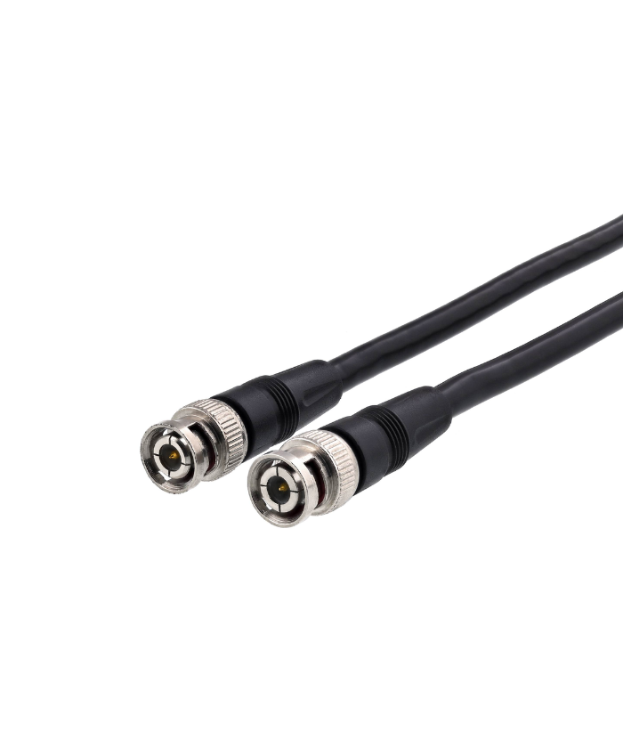 Black BNC Male Connector for CCTV Coaxial Cable