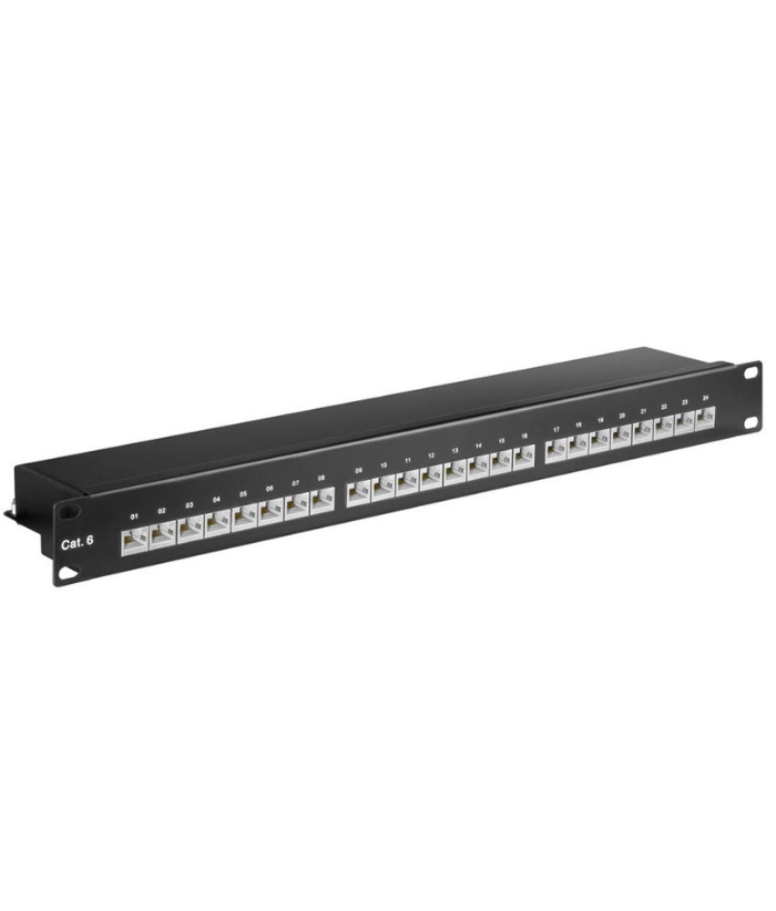 24-Port CAT6 STP Shielded Network Patch Panel