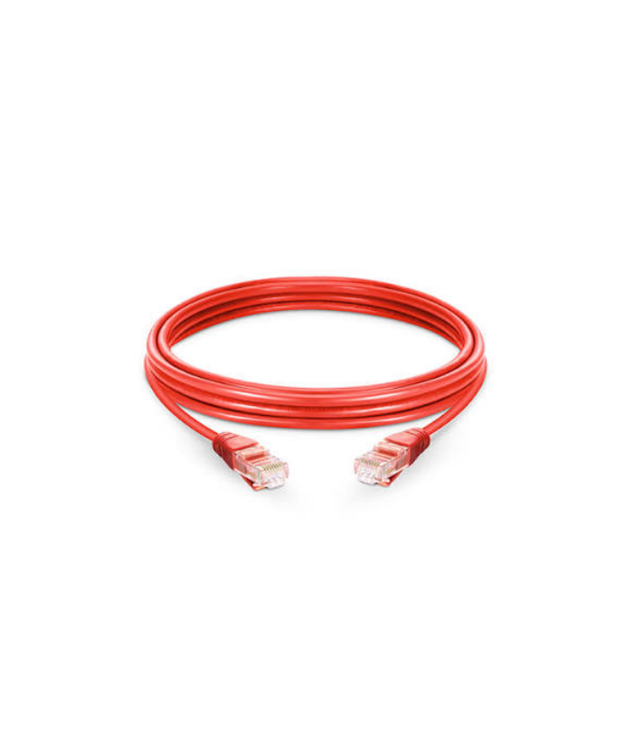 CAT6 UTP Patch Cord, 5M, Full Copper, 24AWG, Fluke Passed, Red