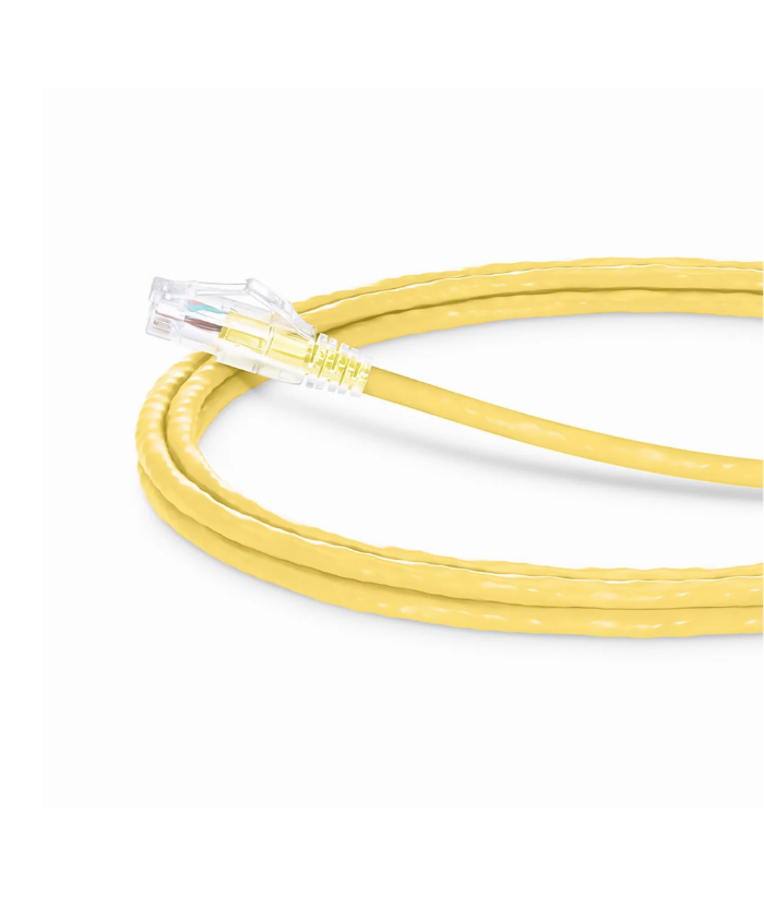 CAT6 UTP Patch Cord, 50CM, Full Copper, 24AWG, Fluke Passed, Yellow