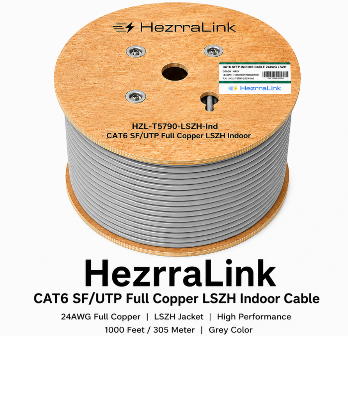 HZL-T5790-LSZH-Ind - Cat.6 SF/UTP Full Copper LSZH Indoor Cable