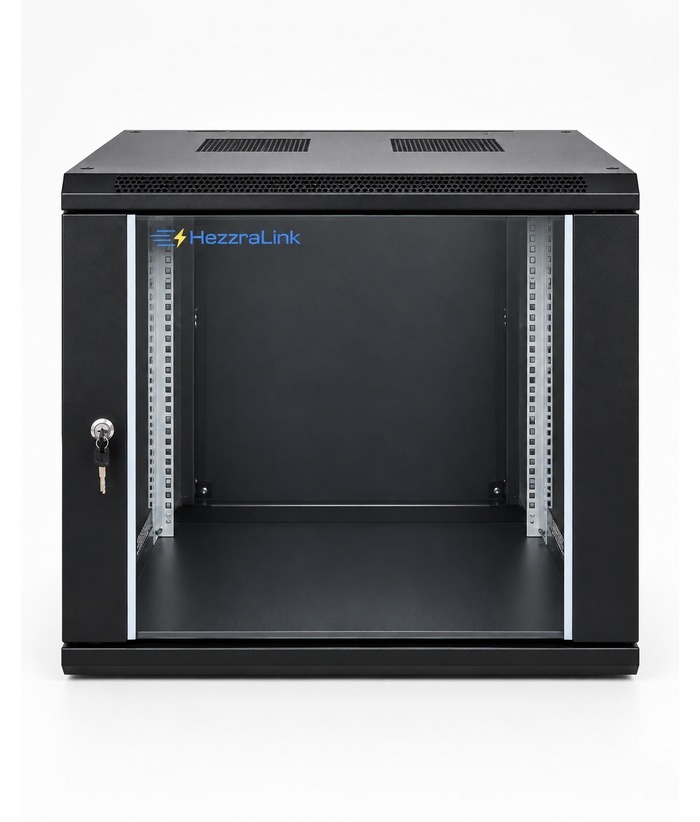 HezrraLink Rack 12U 60 x 45 x 63.5 Wall Mount single section cabinet