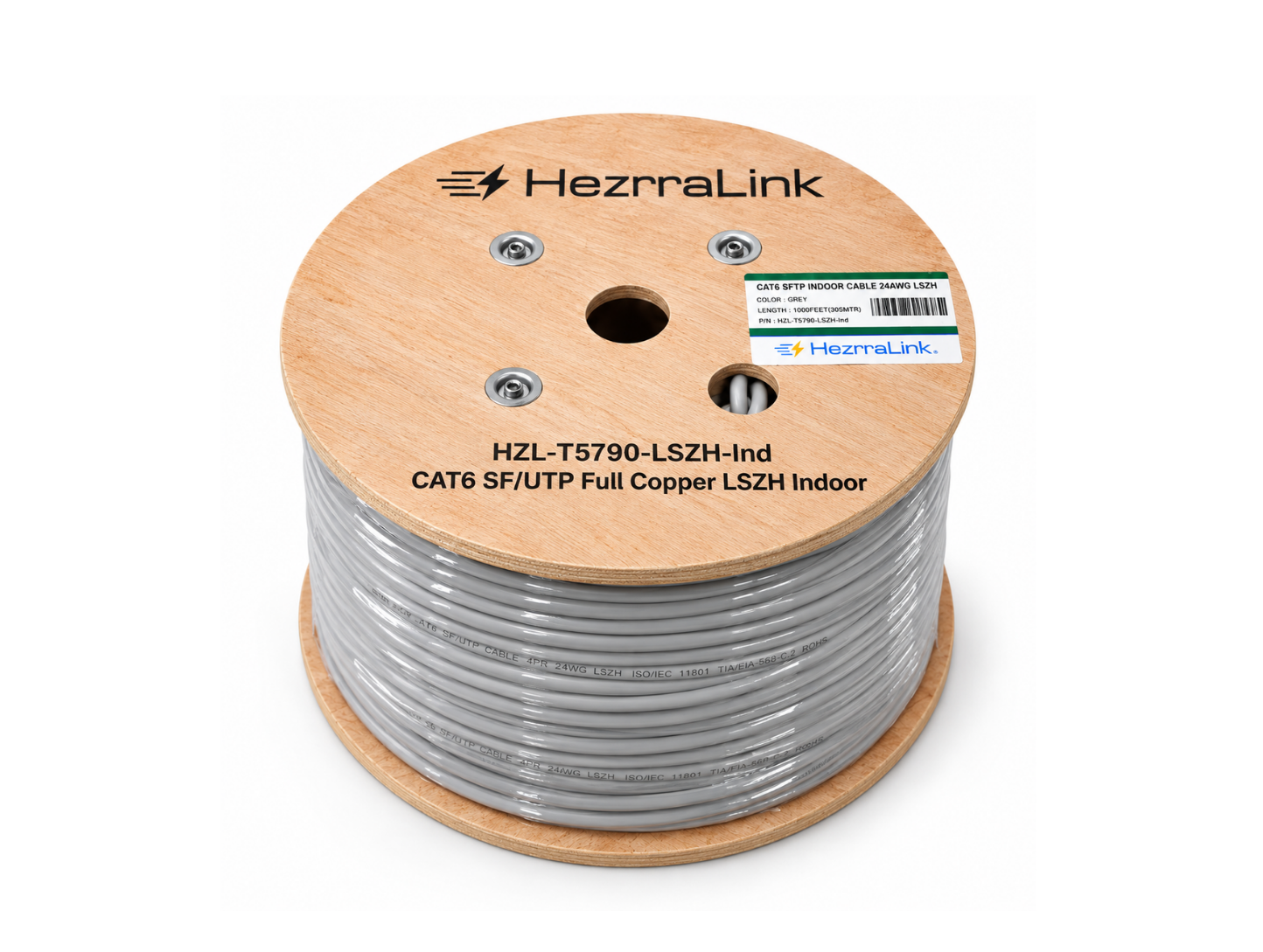 HZL-T5790-LSZH-Ind - Cat.6 SF/UTP Full Copper LSZH Indoor Cable