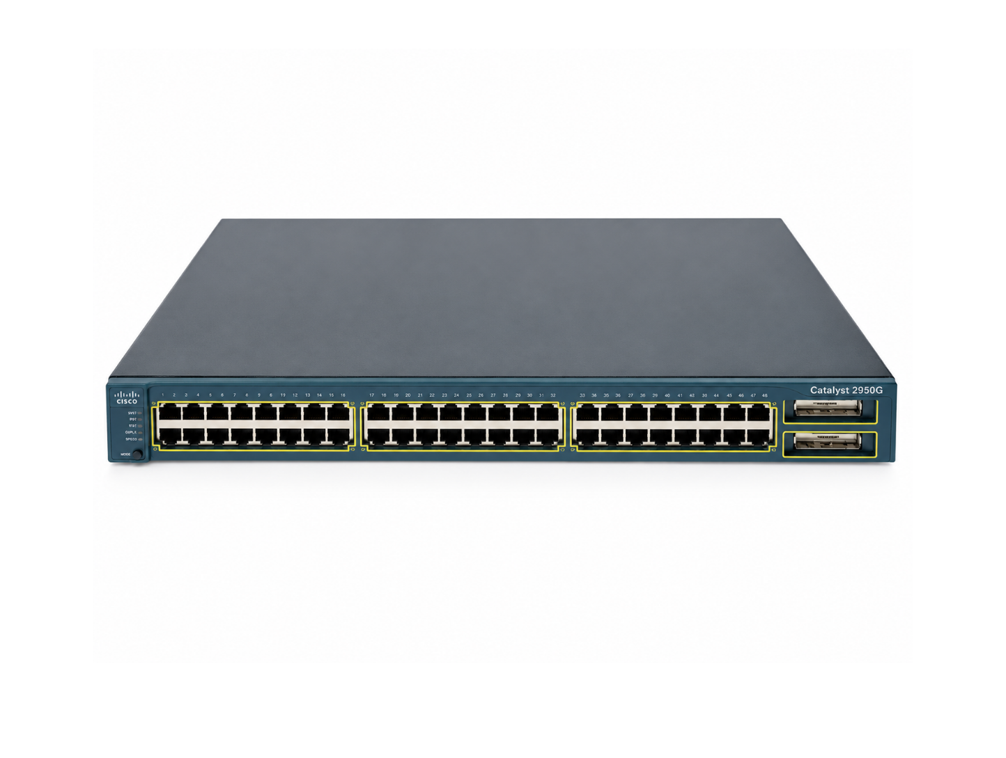 Cisco Catalyst 2950G 48-Port Fast Ethernet Layer 2 Managed Switch - Used